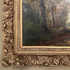 19th Century Belgian School Woodland Landscape by J. Wolff