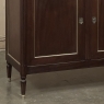 French Louis XVI Carrara Marble Top Mahogany Buffet in the Maison Jansen Style, Mid-Century