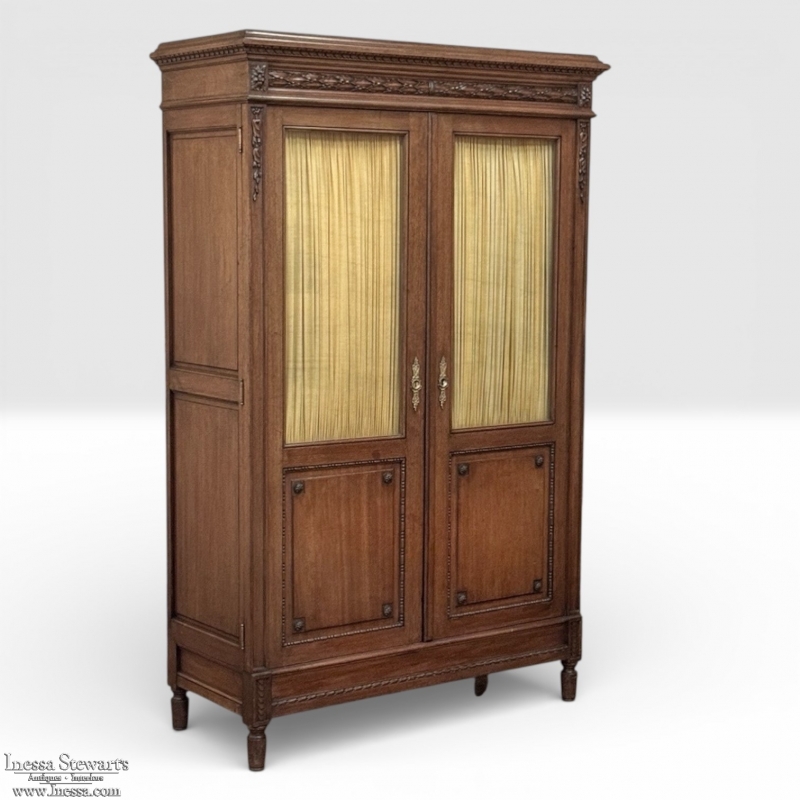 Antique French Louis XVI Vitrine ~ Petite Bookcase ~ Bibliotheque