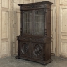 19th Century French Hand-Carved Oak Hunt-Style Bookcase ~ Bibliotheque