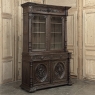 19th Century French Hand-Carved Oak Hunt-Style Bookcase ~ Bibliotheque