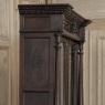 19th Century French Hand-Carved Oak Hunt-Style Bookcase ~ Bibliotheque