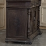 19th Century French Hand-Carved Oak Hunt-Style Bookcase ~ Bibliotheque