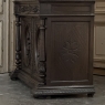 19th Century French Hand-Carved Oak Hunt-Style Bookcase ~ Bibliotheque