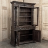 19th Century French Hand-Carved Oak Hunt-Style Bookcase ~ Bibliotheque