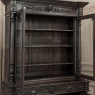 19th Century French Hand-Carved Oak Hunt-Style Bookcase ~ Bibliotheque