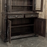 19th Century French Hand-Carved Oak Hunt-Style Bookcase ~ Bibliotheque