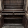 19th Century French Hand-Carved Oak Hunt-Style Bookcase ~ Bibliotheque