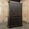 19th Century French Hand-Carved Oak Hunt-Style Bookcase ~ Bibliotheque