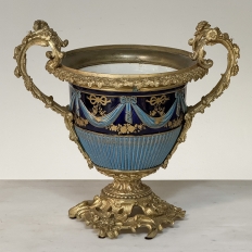 19th Century French Porcelain Vase in the Sèvres Style with Gilt Bronze Mounts