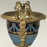19th Century French Porcelain Vase in the Sèvres Style with Gilt Bronze Mounts