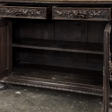 19th Century French Renaissance Revival Hunt Buffet in Old-Growth Oak