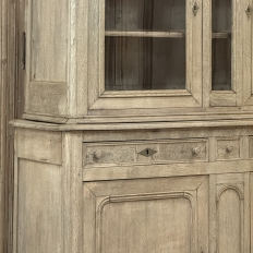 19th Century French Louis Philippe Bookcase ~ Bibliotheque in Stripped Oak