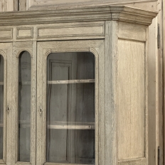 19th Century French Louis Philippe Bookcase ~ Bibliotheque in Stripped Oak