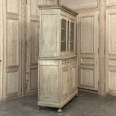 19th Century French Louis Philippe Bookcase ~ Bibliotheque in Stripped Oak