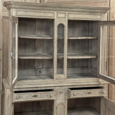19th Century French Louis Philippe Bookcase ~ Bibliotheque in Stripped Oak