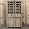 Antique Liegoise Neoclassical Whitewashed Bookcase ~ Display Cabinet
