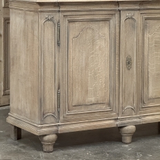 Antique Liegoise Neoclassical Whitewashed Bookcase ~ Display Cabinet