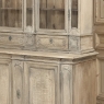 Antique Liegoise Neoclassical Whitewashed Bookcase ~ Display Cabinet