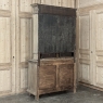 Antique Liegoise Neoclassical Whitewashed Bookcase ~ Display Cabinet