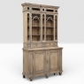 Antique Liegoise Neoclassical Whitewashed Bookcase ~ Display Cabinet