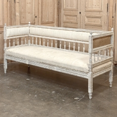 18th Century Swedish Gustavian Period Neoclassical Bench