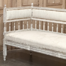 18th Century Swedish Gustavian Period Neoclassical Bench