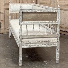18th Century Swedish Gustavian Period Neoclassical Bench