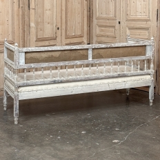 18th Century Swedish Gustavian Period Neoclassical Bench
