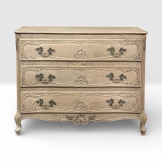 Li&euml;geoise Louis XV Style Stripped Oak Commode