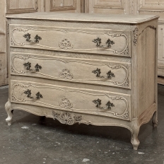 Liëgeoise Louis XV Style Stripped Oak Commode