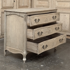 Liëgeoise Louis XV Style Stripped Oak Commode