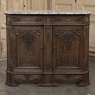 19th Century Belgian Liégeoise Oak Buffet with Saint-Remy Marble Top