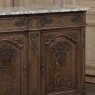 19th Century Belgian Liégeoise Oak Buffet with Saint-Remy Marble Top