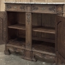 19th Century Belgian Liégeoise Oak Buffet with Saint-Remy Marble Top