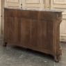 Late 19th Century Liégeois Régence Style Oak Display Buffet with Rouge Griotte Breccia Marble Top