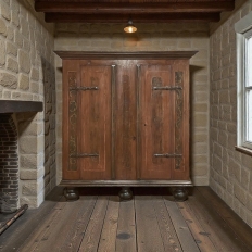 19th Century Swedish Painted Armoire