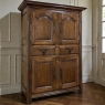 18th Century Rustic French Oak Quatre-Portes Wardrobe ~ Circa 1760s