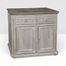18th Century Country French Louis XVI Painted Buffet