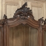 19th Century Italian Rococo Walnut Three-Door Display Bookcase ~ Armoire