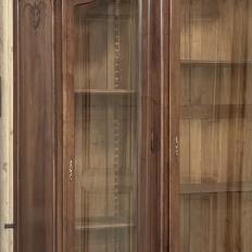 19th Century Italian Rococo Walnut Three-Door Display Bookcase ~ Armoire