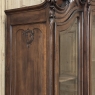 19th Century Italian Rococo Walnut Three-Door Display Bookcase ~ Armoire