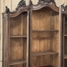 19th Century Italian Rococo Walnut Three-Door Display Bookcase ~ Armoire