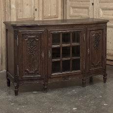 19th Century Louis XVI Liégeois Style Oak Display Buffet ~ Credenza