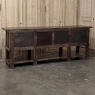 Grand French Gothic Revival Oak Raised Buffet ~ Credenza