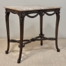 19th Century Belgian Louis XVI Transitional Walnut Marble-Top Table