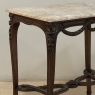 19th Century Belgian Louis XVI Transitional Walnut Marble-Top Table