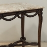 19th Century Belgian Louis XVI Transitional Walnut Marble-Top Table