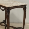 19th Century Belgian Louis XVI Transitional Walnut Marble-Top Table