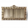 Grand Mid-Century Italian Baroque Pierced Giltwood Mirror